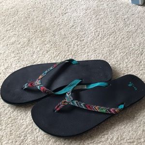Sanuk flip flops